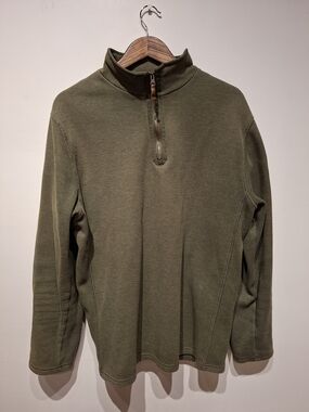 Men's Mountain Warehouse Olive Half-Zip Sweater Pullover Sweater